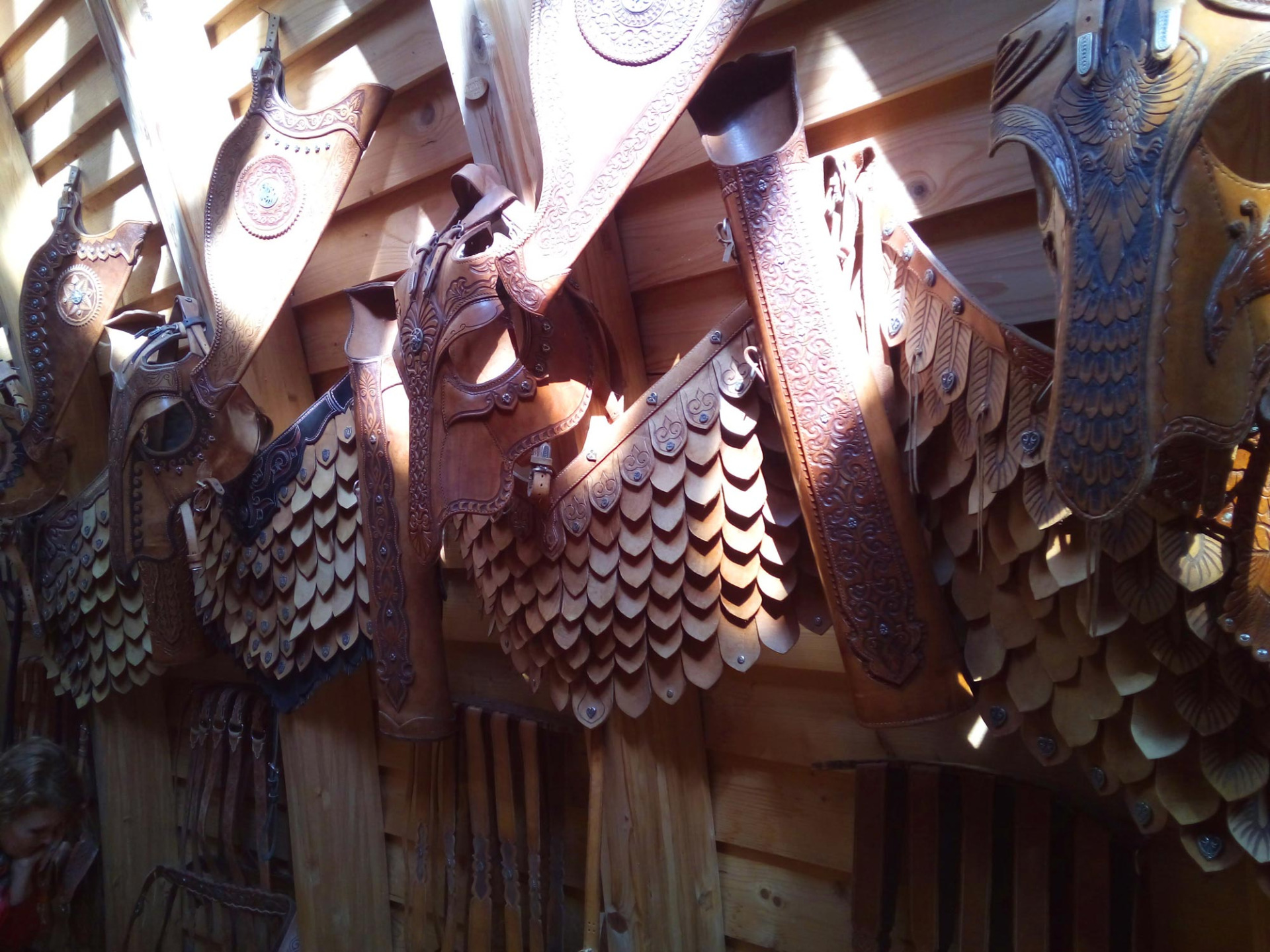 Horse leather armour in the Room of Artefacts